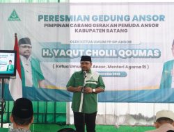 Menteri Agama Resmikan Gedung Ansor Batang, Beri Pesan Jaga Marwah Organisasi