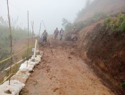 Longsor di Desa Gerlang, Pemkab Batang Kerahkan Excavator untuk Bersihkan Jalan